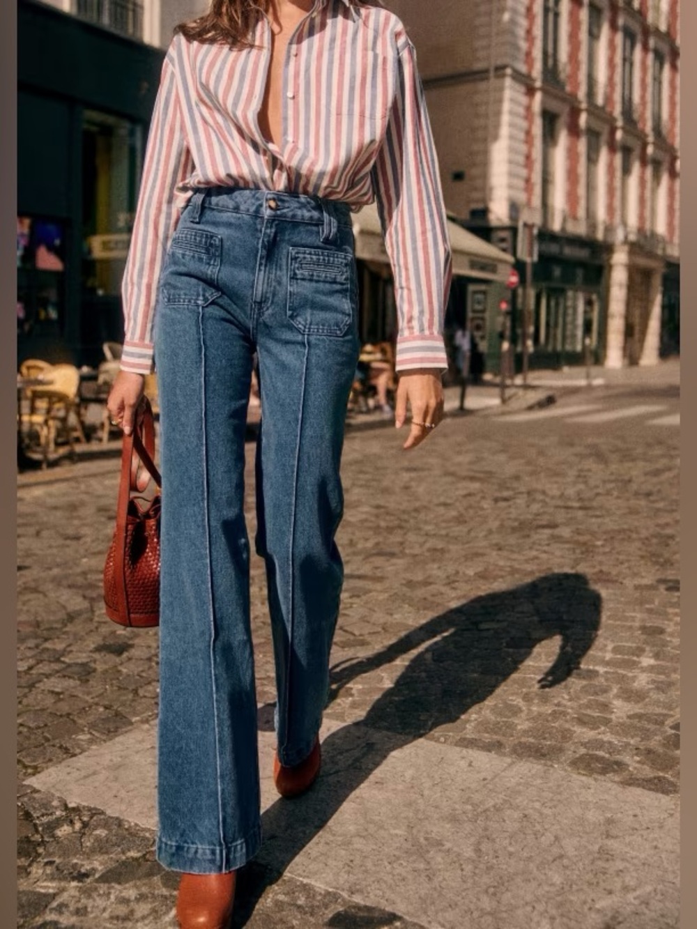 Sezane Augusto Denim Trousers 38/6 Hemmed